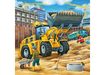 Ravensburger - Construction Vehicle Puzzle 3x49p - Modern Brands Australia