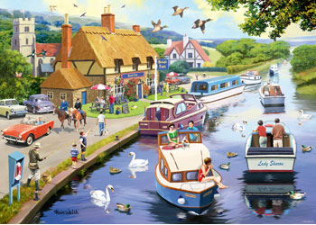 Ravensburger - Leisure Days 7 Evening On River 1000p - Modern Brands Australia