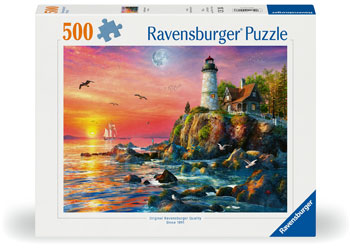 Rburg - Lighthouse at Sunset Puzzle 500p - Modern Brands Australia