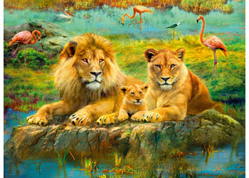 Rburg - Lions in the Savannah Puzzle 500p - Modern Brands Australia