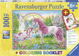 Rburg - Magical Unicorns Puzzle Colour Bk 100p - Modern Brands Australia