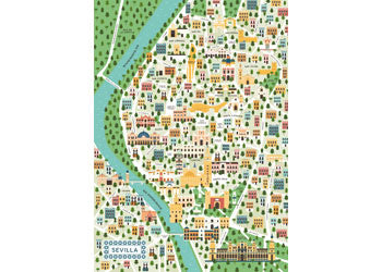 Rburg - Map of Seville 1000p - Modern Brands Australia