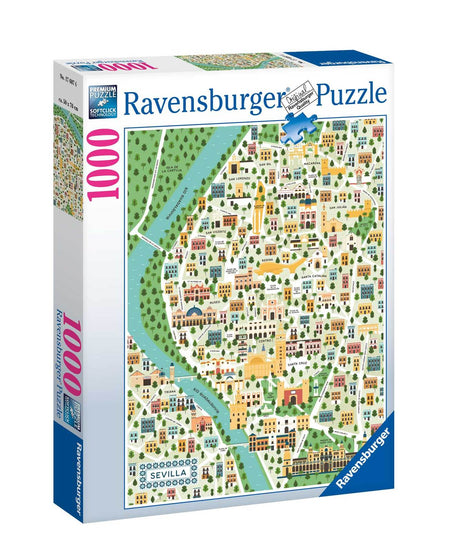 Ravensburger - Map Of Seville Puzzle 1000p - Modern Brands Australia