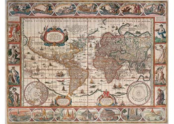 Ravensburger - Map Of World From 1650 2000p - Modern Brands Australia