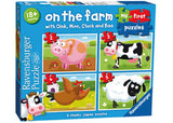Ravensburger - On the Farm My First Puzzle 2/3/4/5p - Modern Brands Australia