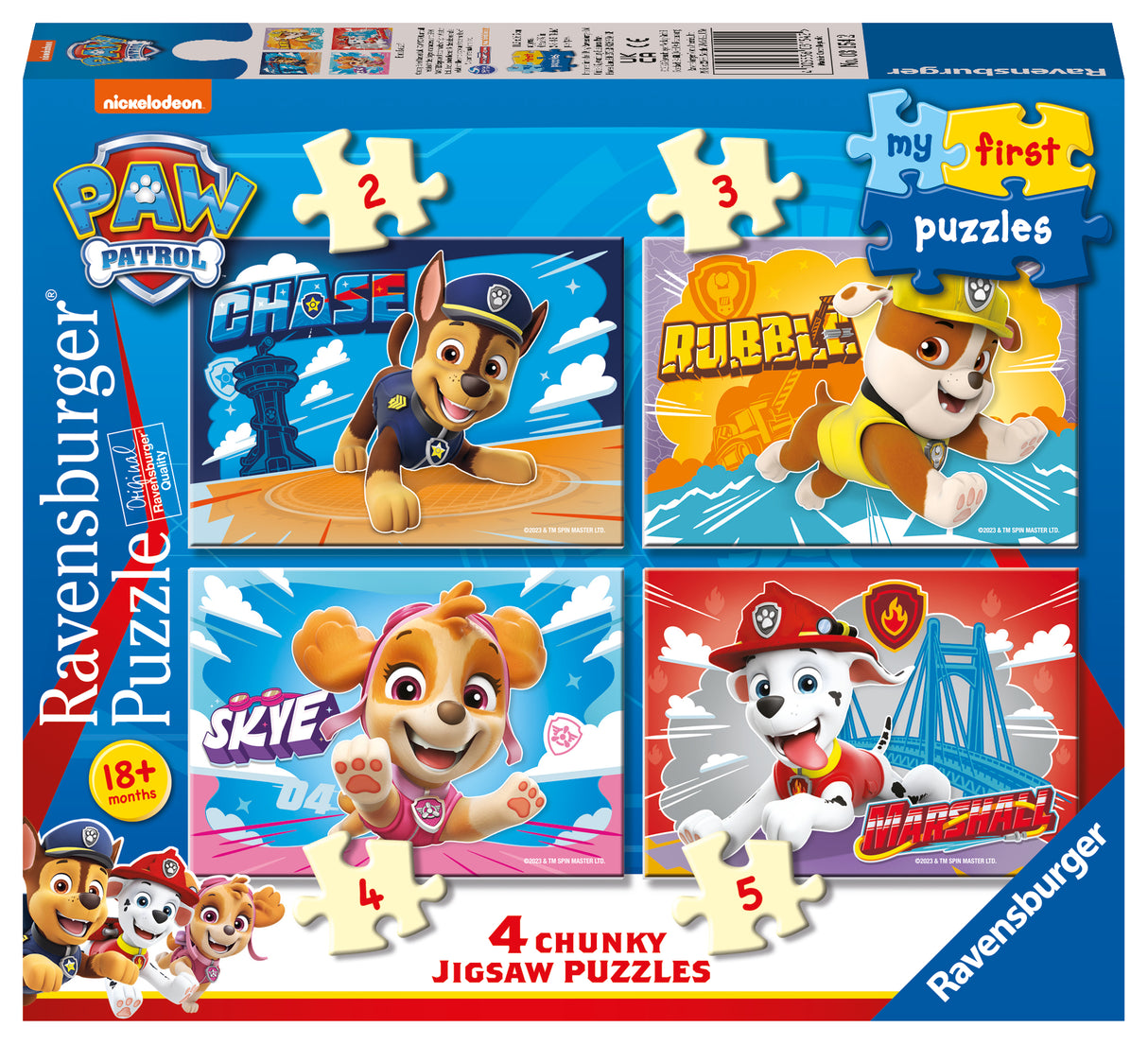 Ravensburger - Paw Patrol Born Brave! Puzzle 2/3/4/5p - Modern Brands Australia