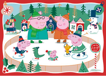 Ravensburger Peppa Pig Christmas Giant Floor Puzzle 24 Piece - Modern Brands Australia