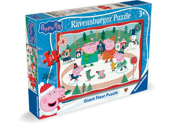 Ravensburger Peppa Pig Christmas Giant Floor Puzzle 24 Piece - Modern Brands Australia