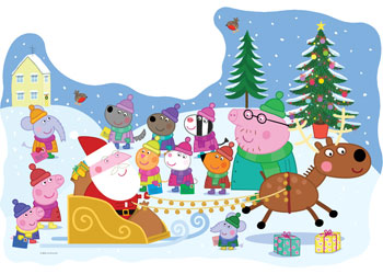 Ravensburger - Peppa Pig Christmas Shaped 24p - Modern Brands Australia