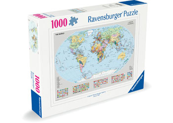 Rburg - Political World Map Puzzle 1000p - Modern Brands Australia