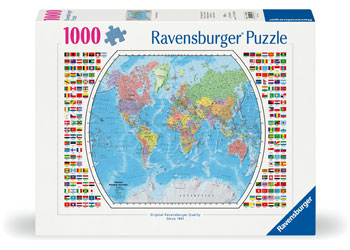 Rburg - Political World Map Puzzle 1000p - Modern Brands Australia