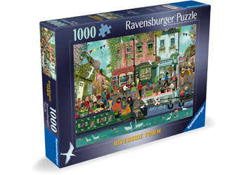 Ravensburger - Riverside Town Puzzle 1000p - Modern Brands Australia
