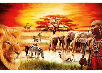 Rburg - Proud Maasai Puzzle 3000p - Modern Brands Australia