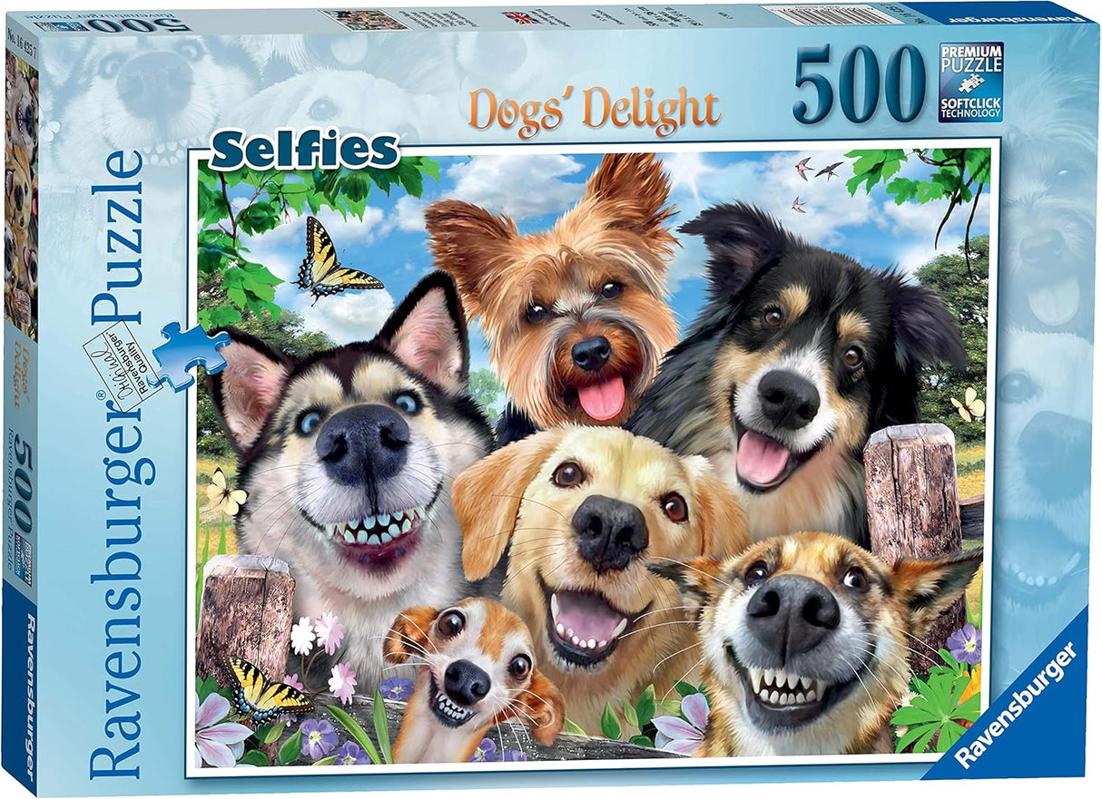 Ravensburger - Selfie Dogs Delight 500p - Modern Brands Australia