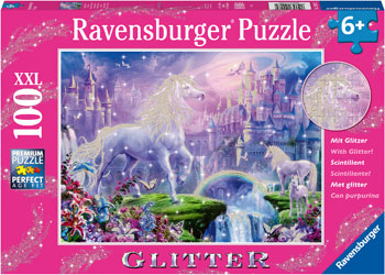 Rburg - Unicorn Kingdom Puzzle Glitter 100p - Modern Brands Australia