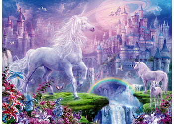 Rburg - Unicorn Kingdom Puzzle Glitter 100p - Modern Brands Australia