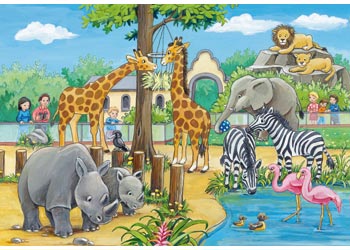 Ravensburger - Welcome To The Zoo Puzzle 2x24p - Modern Brands Australia