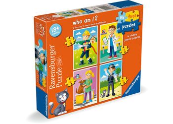 Rburg -  My First Puzzle Who Am I? 2/3/4/5p - Modern Brands Australia