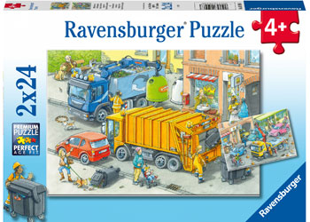 Rburg - Working Trucks Puzzle 2x24p - Modern Brands Australia