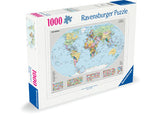 Rburg - Political World Map Puzzle 1000p - Modern Brands Australia
