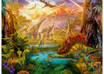 Rburg - Land of the Dinosaurs Puzzle 500p - Modern Brands Australia