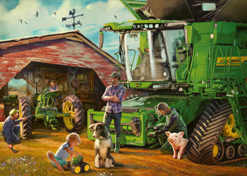 Rburg - John Deere Then & Now Puzzle 1000p - Modern Brands Australia