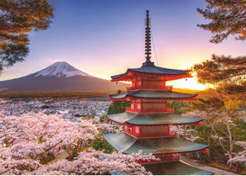 Rburg - Mount Fuji Cherry Blossom View 1000p - Modern Brands Australia