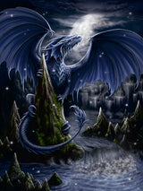 Ravensburger - The Black and Blue Dragon Puzzle 1500 Pieces