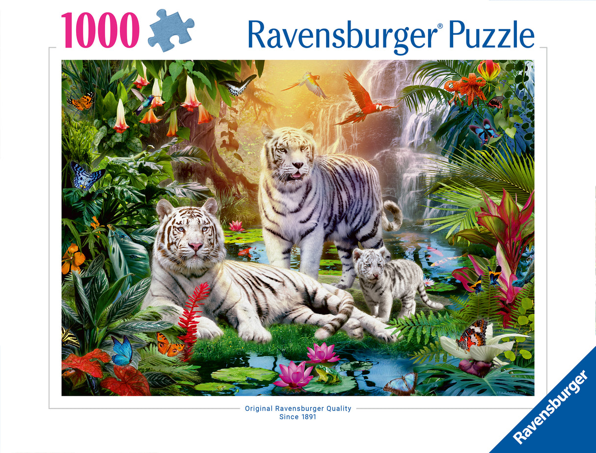 Ravensburger - White Tiger Family Puzzle 1000 Pieces