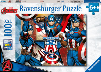 Ravensburger Marvel The First Avenger Puzzle 100 Pieces - Modern Brands Australia
