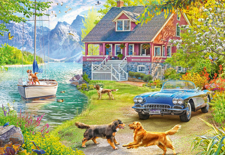 Ravensburger - Summer Lake House Puzzle 200 Pieces