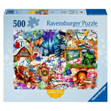 Ravensburger - Winter Mountain Village Puzzle 500 pieces