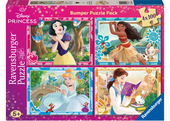 Ravensburger Disney Princess Bumper Pack Puzzle 4x100 Pieces - Modern Brands Australia