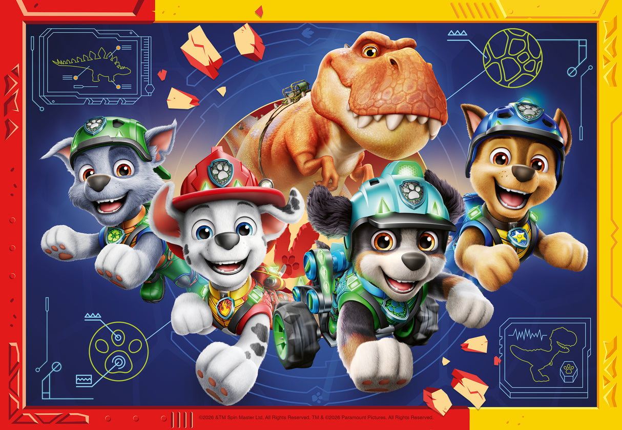 Ravensburger - Paw Patrol 3 Dino Movie Puzzle 2x12  pieces