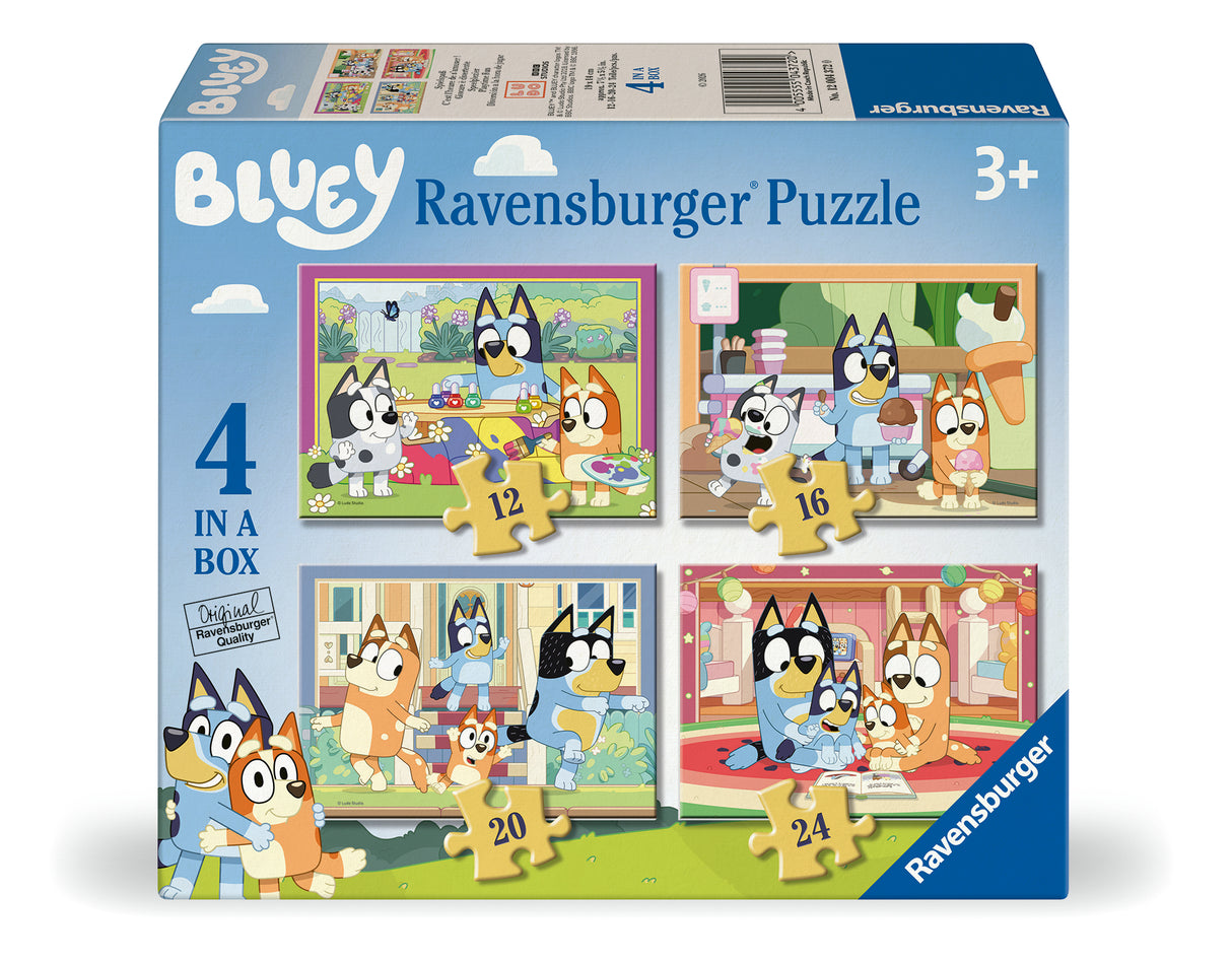 Ravensburger - Bluey 4 in a box Puzzle 12/16/20/24 pieces