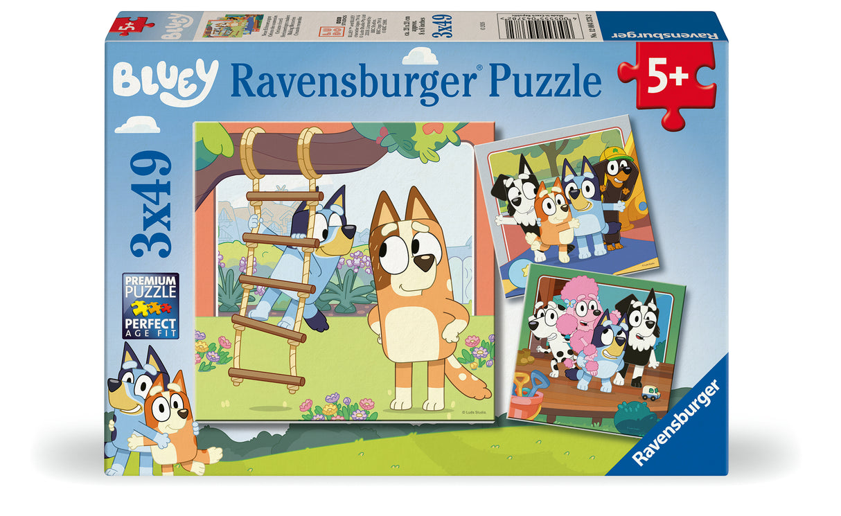 Ravensburger - Bluey Puzzle 3x49 pieces