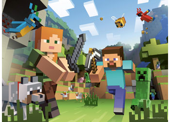 Ravensburger Minecraft Bumper Pack Puzzle 4x100 Pieces - Modern Brands Australia