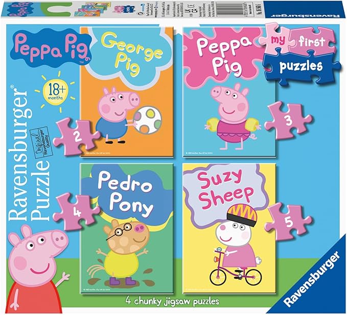 Ravensburger - Peppa Pig My First Puzzle 2/3/4/5 Pieces