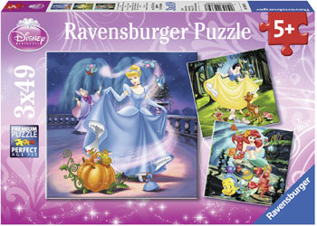 Rburg - Disney Snow White Cinderella Ariel 3x49p - Modern Brands Australia