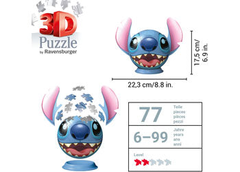 Rburg - 3D PuzzleBall Stitch with Ears 72p - Modern Brands Australia