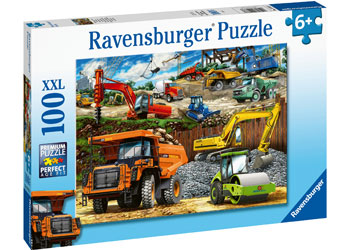 Rburg - Construction Vehicles Puzzle 100p - Modern Brands Australia
