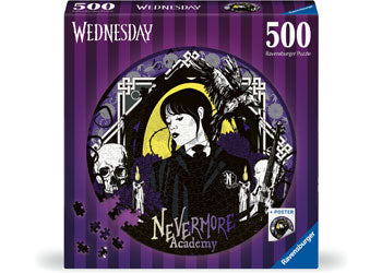 Ravensburger Wednesday: Nevermore Puzzle 500 Pieces - Modern Brands Australia