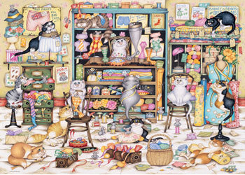 Rburg Crazy Cats Mrs Hardwicks Haberdashery 1000p - Modern Brands Australia