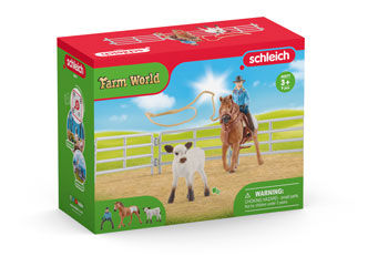 Schleich - Cowgirl Team Roping Fun - Modern Brands Australia