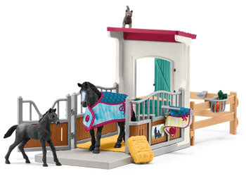 Schleich - Horse Box with Mare And Foal - Modern Brands Australia