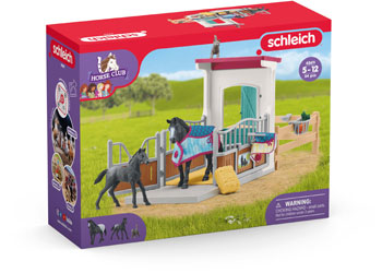 Schleich - Horse Box with Mare And Foal - Modern Brands Australia