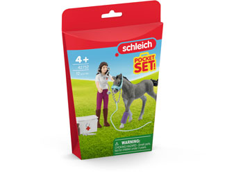 Schleich - Mrs. Kramer with foal - Modern Brands Australia