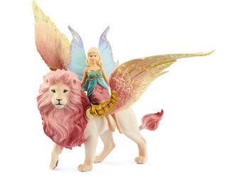 Schleich - Fairy In Flight On Winged Lion - Modern Brands Australia