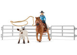 Schleich - Cowgirl Team Roping Fun - Modern Brands Australia