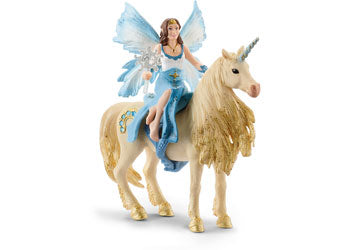 Schleich - Eyela Riding On Golden Unicorn - Modern Brands Australia